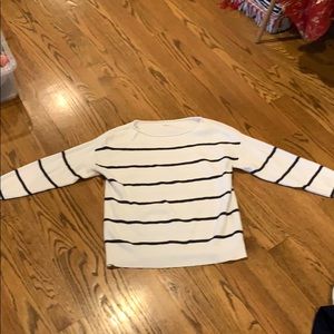 Black and white sweater